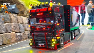 HANDMADE AND FULLI EQUIPPED RC SCANIA SHPW TRUCKS AND CONSTRUCTION MACHINES