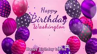 Happy Birthday Washington | Washington Happy Birthday Song | Washington
