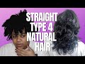 The Best Silk Press On Type 4 Natural Hair!!!