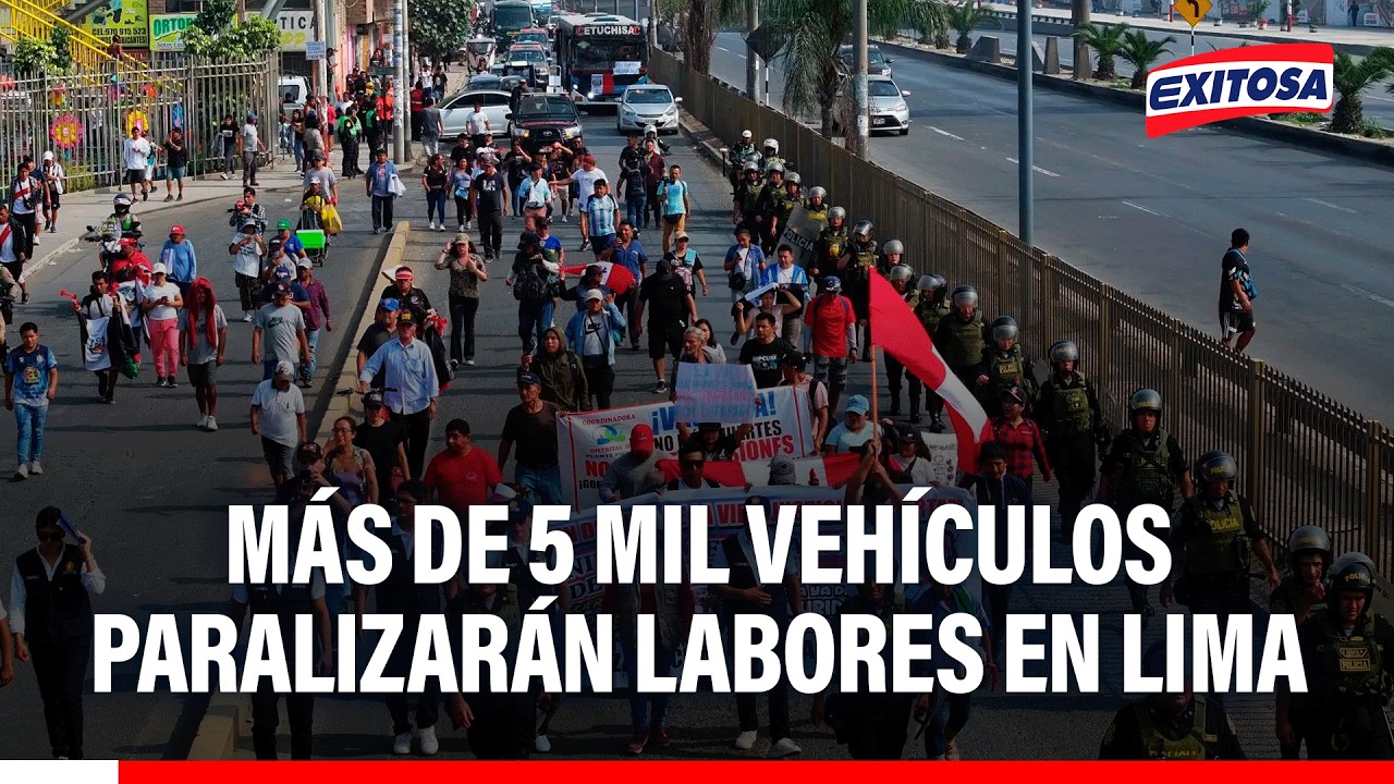 🔴🔵 Más de 100 empresas de transportes marcharán este jueves en Lima: 