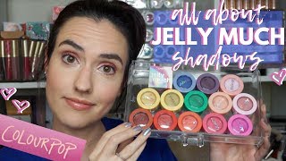 ColourPop JELLY MUCH 101 | All About Jelly Much Shadows! Swatches + Tutorials