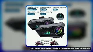 1/2Pcs Y10 2x Bluetooth Motorcycle Helmet Intercom 300M Wireless Intercomunicador 2000Mah Moto Walki screenshot 4