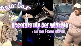 DECORATING MY NEW CAR + CAR TOUR ⎮ 2023 HYUNDAI SANTA FE SEL | CLASSY GIRL EDITION 💕💎