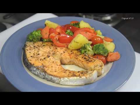 Video: Salmon Dengan Mie Sayuran - Resipi Sihat