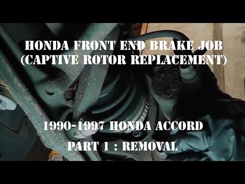 How to replace honda captive rotors #1