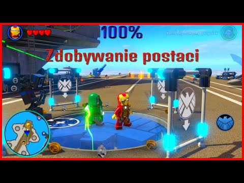 Zagrajmy w grę Lego Marvel Super Heroes (Zdobywanie postaci 1/2) 100%