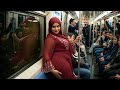 Beautiful Hijab Wearing Girls In The Subway