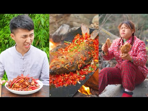 Funny Pranks and Eating Spicy Food 2022 | Funny Mukbang | Pepper Queen Erya & Songsong and Ermao