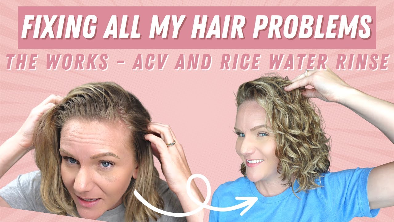 The WORKS How I fix oily scalp & protein moisture imbalance with ACV & Rice Water YouTube