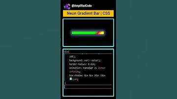 Neon Bar | HTML CSS  Animation