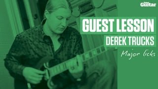 Derek Trucks Guest Lesson - Major licks (TG240)