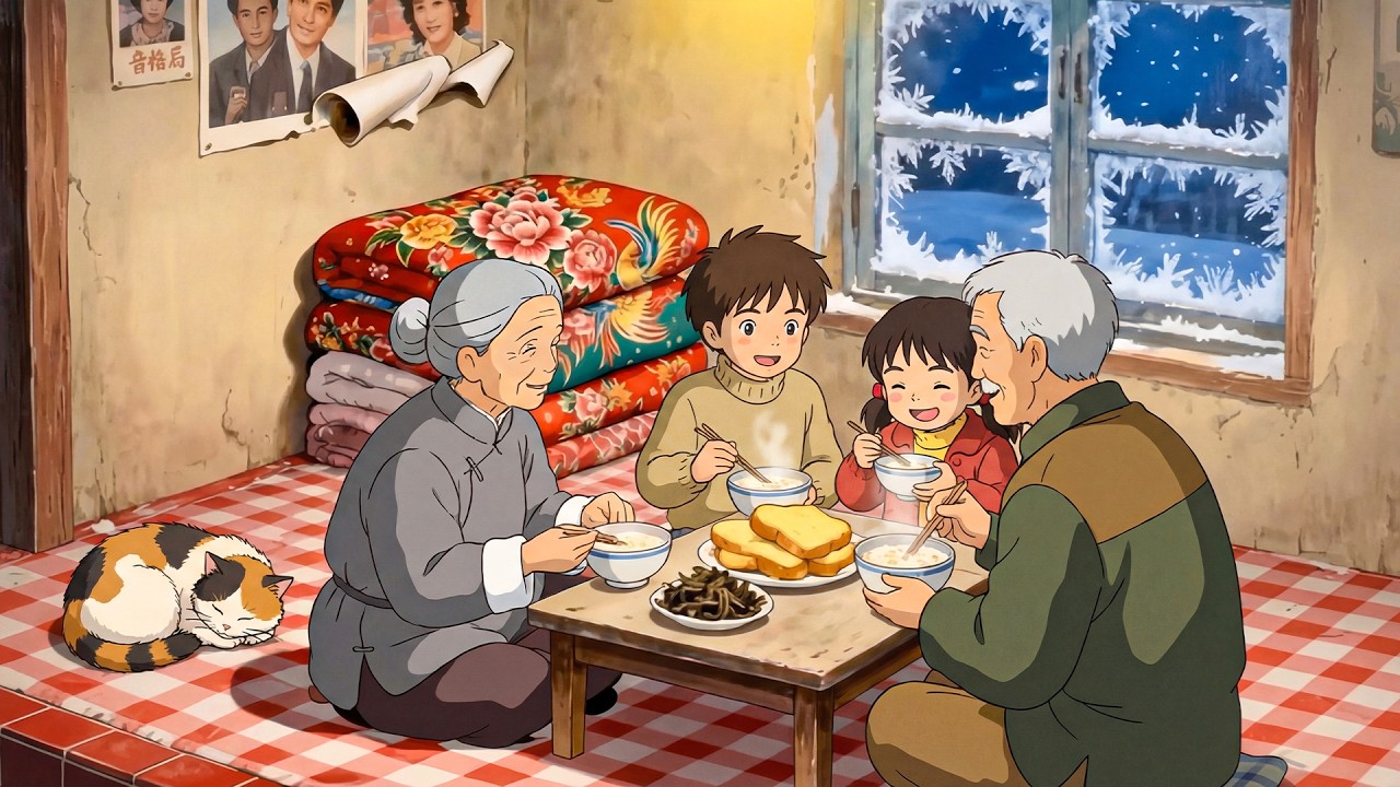A Gentle Winter Stay with My Grandparents, Filled with Peaceful Memories | Ghibli Style Video