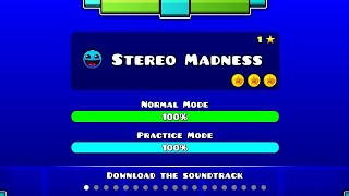 Geometry Dash Stereo Madness All Coins