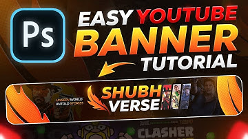 How to Make a YouTube BANNER in Photoshop | YouTube Channel Art Tutorial