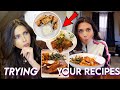 i tried YOUR FAVORITE RECIPES!! ( this was fun)