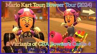 2 Variants of GBA Bowser's Castle 4 with Waluigi Mii Racing Suit | MKT | Bowser Tour (2024)