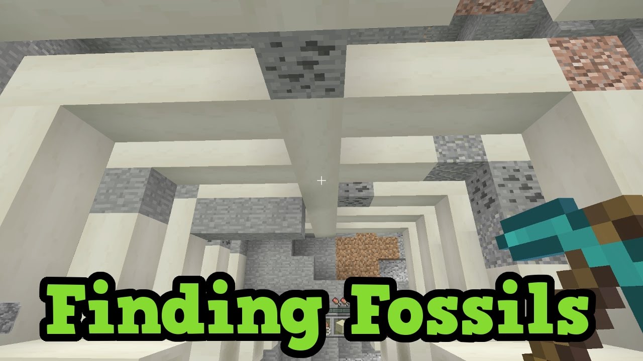 Minecraft - BEST Way To Find Fossils (TU43 Tutorial) - YouTube
