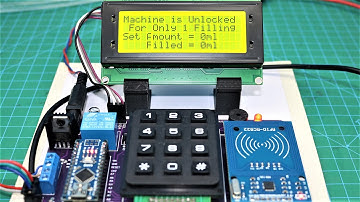 RFID Lock Based Filling Machine / Water Dispenser using ARDUINO