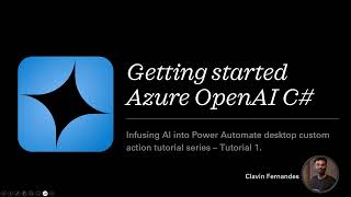 Beginners Tutorial Azure OpenAI C#