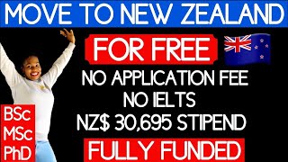 New Zealand Fully Funded Scholarship | No IELTS | Allowance | All Countries Allowed