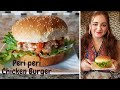 Peri Peri Chicken Burger - how to make peri peri chicken burger - چکن برگر | Urdu - Hindi