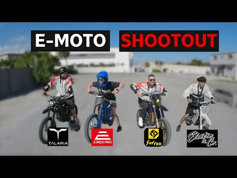ETM RTR vs Talaria XXX Drag Race! Bonus E Ride Pro SS 3.0 vs Modded Surron Ultra Bee Drag Race!