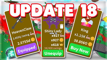 *NEW* SABER SIMULATOR UPDATE 18! PET LEVELS! NEW SWORDS! NEW PETS! AND MUCH MORE!