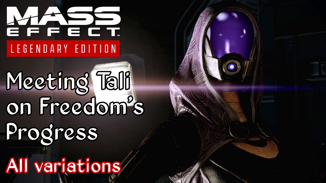Mass Effect 2 - Meeting Tali on Freedom's Progress - All variations
