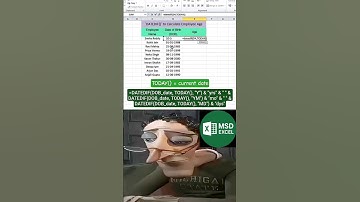 How to Calculate Age in Years, Months & Days in Excel, DATEDIF Function Explained#exceltips#ytshorts
