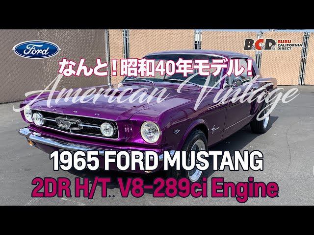 M2 フォード C950 ボックストラック & 1965 フォードマスタング BCD新入庫 ! 1965 FORD MUSTANG 2D HT V8-289ci - YouTube