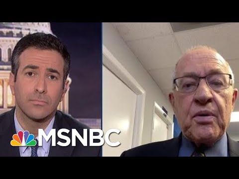 Watch: New Trump Lawyer Dershowitz Reveals Plan For Trump Trial Defense On Live TV | MSNBC