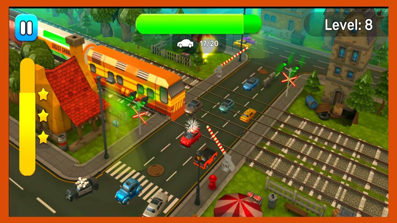 RAILROAD CROSSING 2NEW UPDATE NEW TRAIN & NEW CROSSING LEVEL