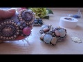 Как сделать брошь мотылек. Как обшить крыло бисером.  how to make a moth brooch