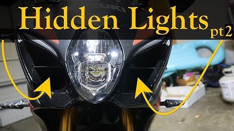 How to Install Hidden D2 led lights On Gsxr 1k pt 2
