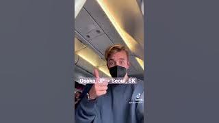 Flying from Osaka Japan to Seoul South Korea 🇯🇵🇰🇷
