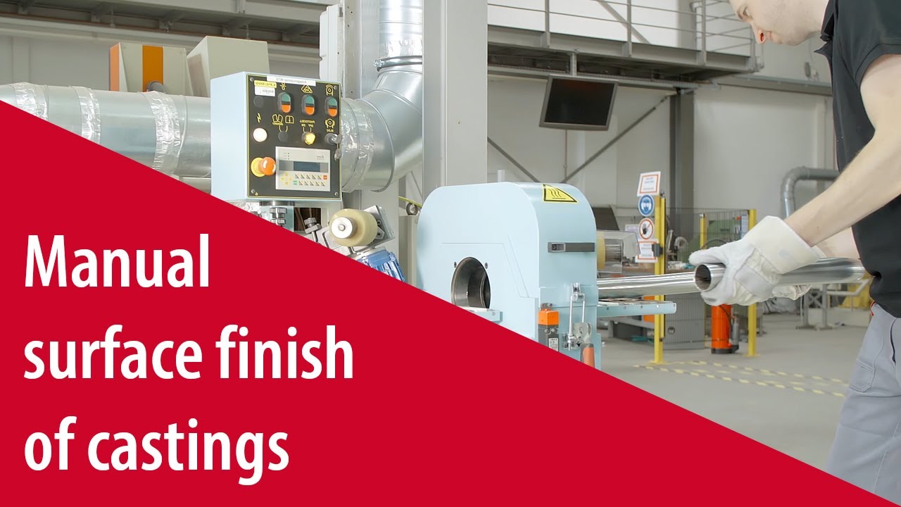 Manual surface finish of castings - VSM COMPACTGRAIN CK772T - YouTube