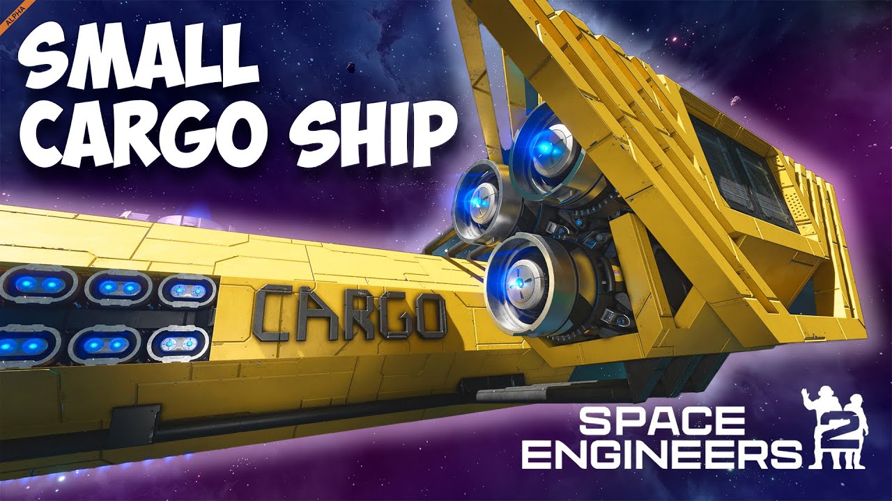 Я ПОСТРОИЛ ГРУЗОВОЙ КОРАБЛЬ В SPACE ENGINEERS 2 - Small cargo ship ...
