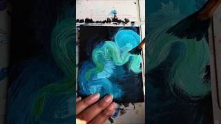 Galaxy painting process #art #shorts #galaxypainting #acrylicpainting