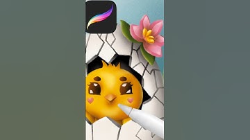 Procreate tutorial | Chick drawing timelapse 🐣 #procreate #illustration #drawing #forbeginners  #art