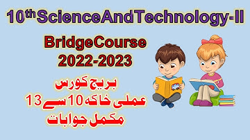 Bridge Course 2022-23 | 10th Science II | Activity 10 to 13 Answer Sheet