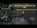 Hateful Vows by C. Hallman | Dark Romance Audiobook Summary & Review