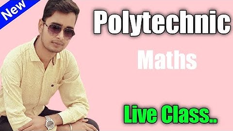 Polytechnic Math Live Class 2021 // Polytechnic Online Live
