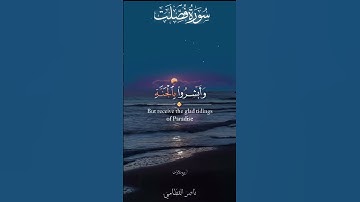 سورة فصلت [30-31] القارئ ناصر القطامي