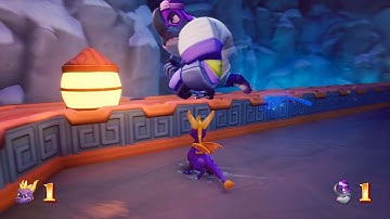 Spyro Reignited Trilogy: Hockey Rhynoc Glitches in Frozen Altars