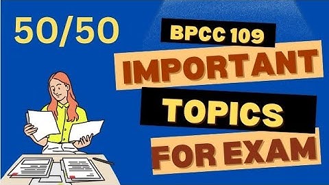 BPCC 109/IGNOU/ BAPCH/Most important topics/Psycho Study#psychology #ignou