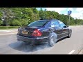 Mercedes-Benz E55 AMG V8 Kompressor BURNOUTS & ACCELERATIONS!
