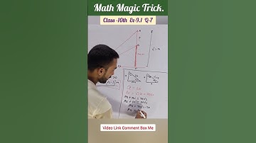 class 10th maths exercise 9.1 q7 short tricks | prashnawali 9.1 q7 in hindi | #shorts #viral #tricks