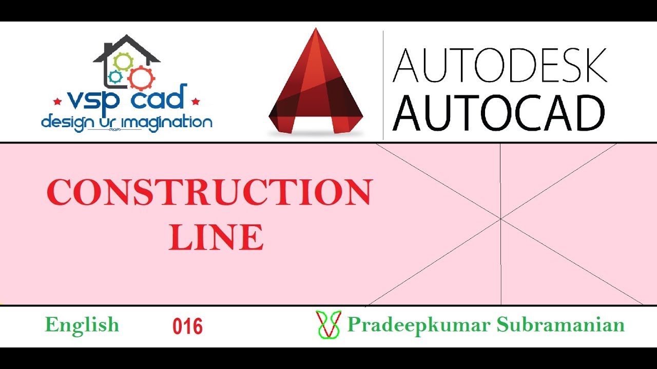 AutoCAD - Construction Line and options - YouTube