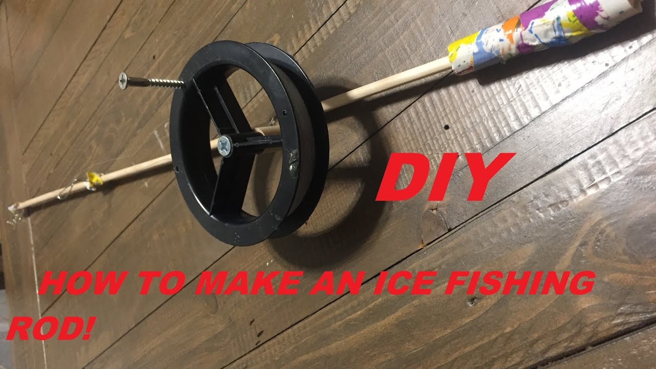 DIY Homemade Ice Fishing Rod! 