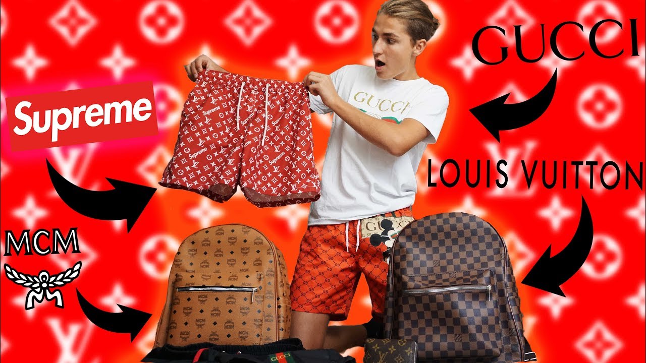 FAKE DESIGNER KLAMOTTEN GEKAUFT! (Gucci, Supreme, Louis Vuitton) - YouTube